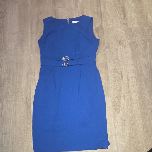 Calvin Klein Royal Blue Midi Dress - Picture 1 of 4